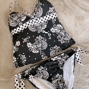 Athena Paisley and Polka Dot Tankini